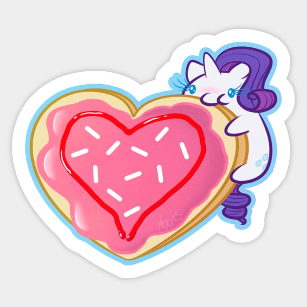 Rarity's Cookie Sticker by Eiskafe